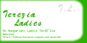 terezia ladics business card